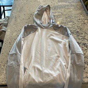 White and Gray Under Armour Hoodie